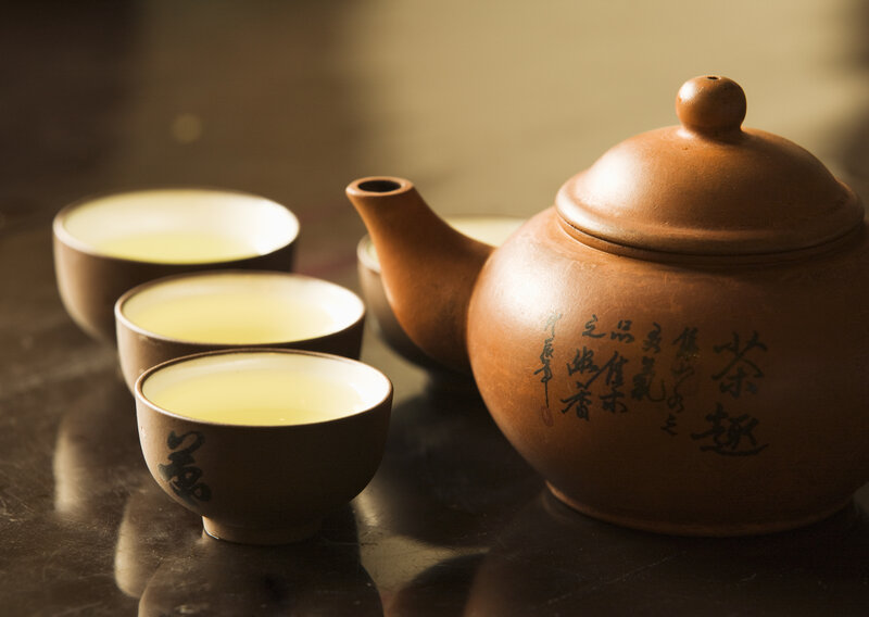Tea Set with Cups — Brown, Serene