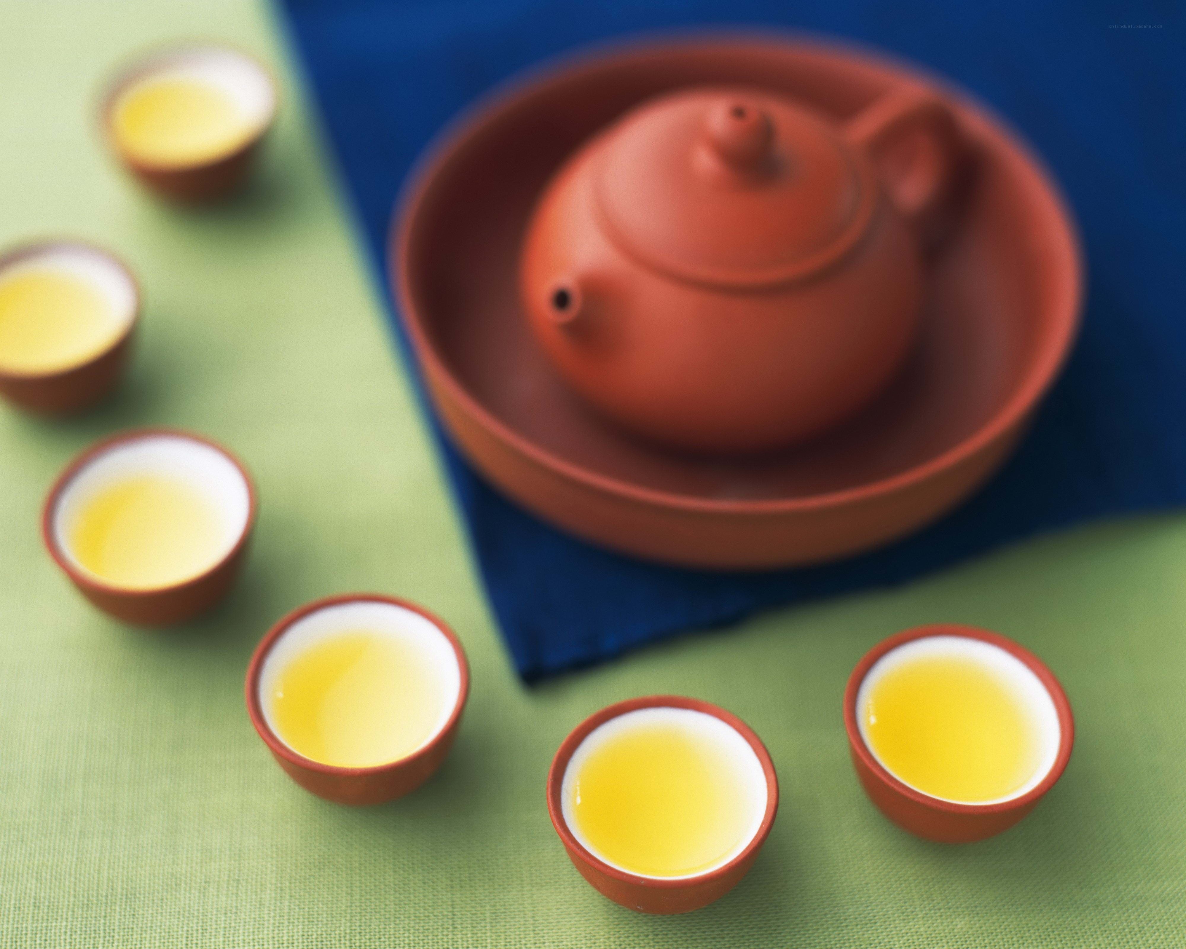 Tea set with cups