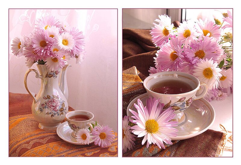 Tea Set with Daisies