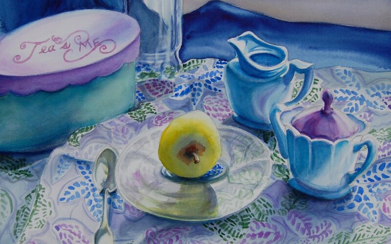 Tea Set with Pear