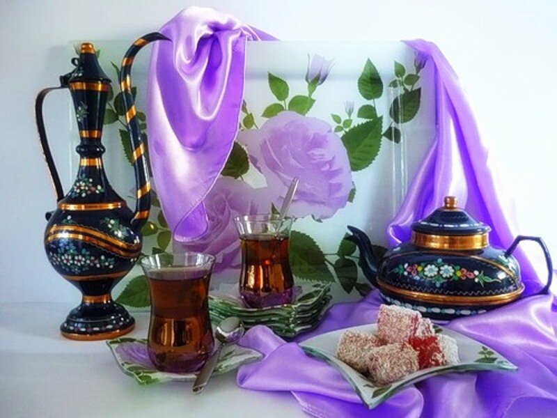 Tea Set with Sweets