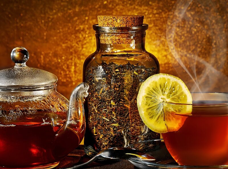 Tea Setup with Lemon