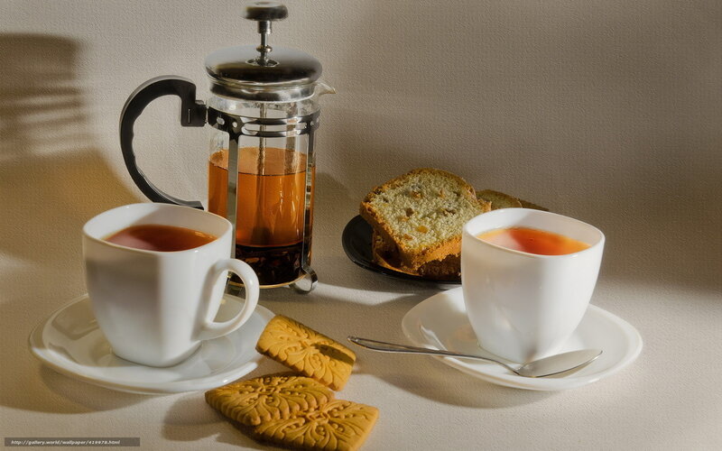 Tea Setup with Pastries
