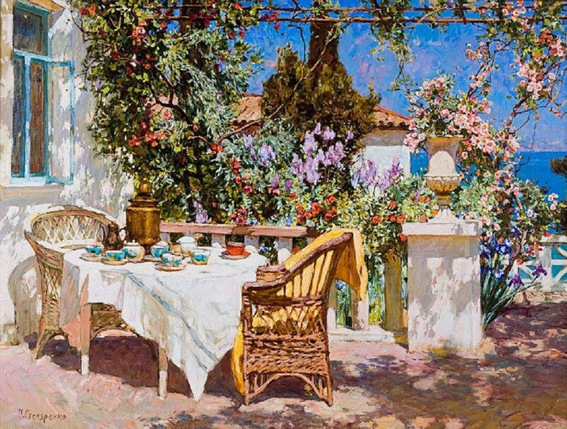 Tea Table on Terrace