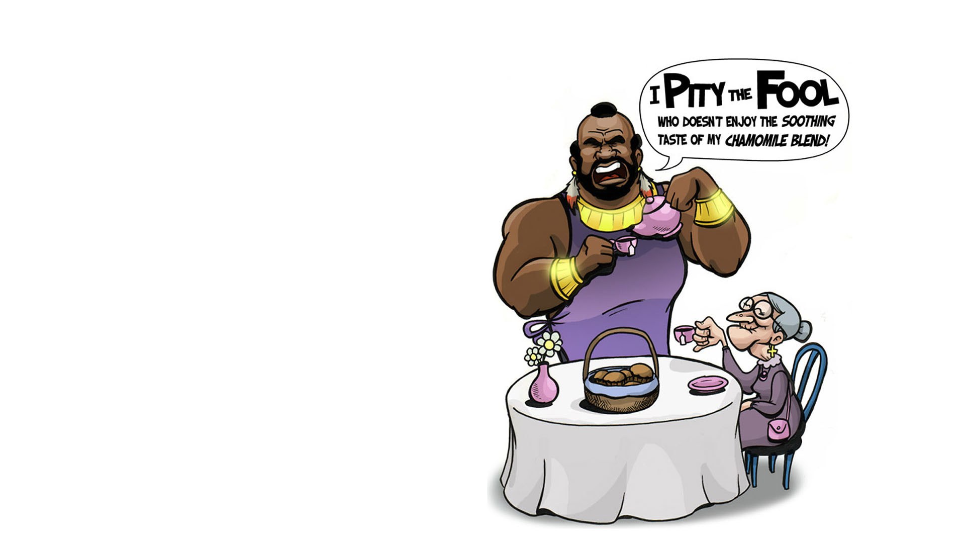 Tea time with a giant