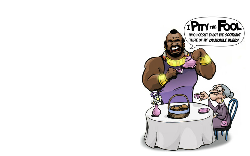 Tea time with a giant