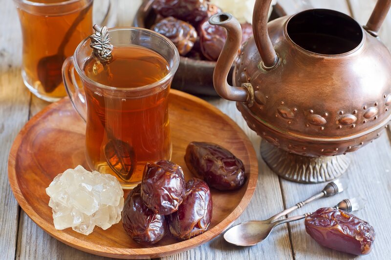 Tea with Dates and Sugar