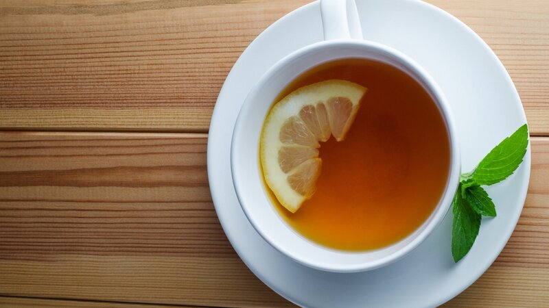 Tea with Lemon and Mint — Brown