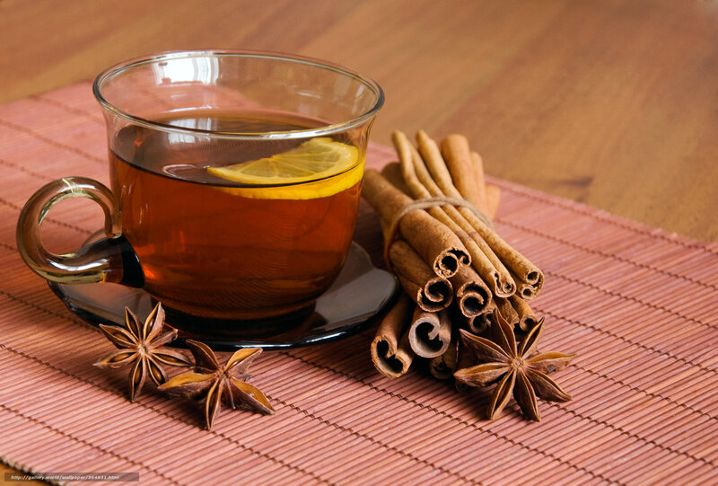 Tea with Lemon and Spices — Brown