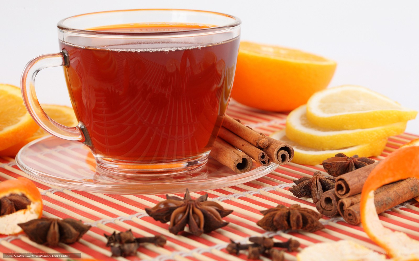 tea with spices and citrus