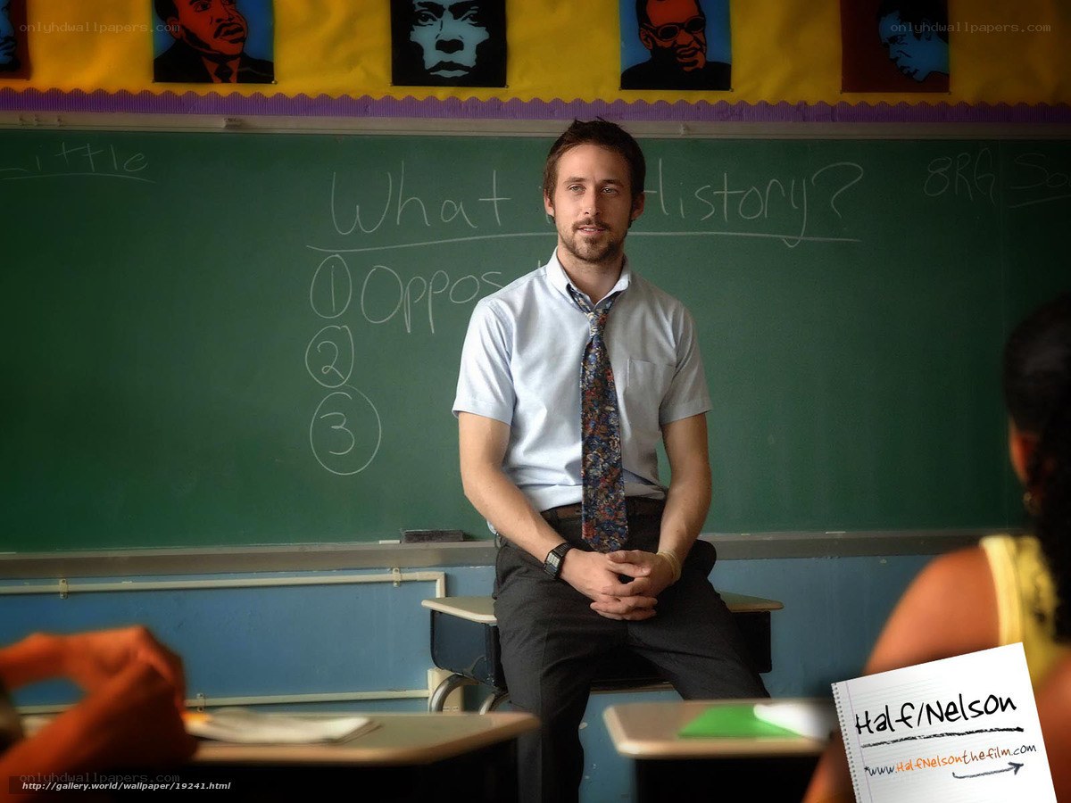 teacher in classroom scene