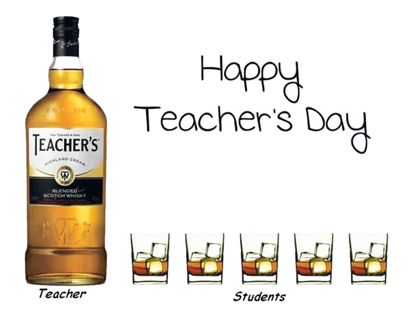 Teacher's Whisky Bottle