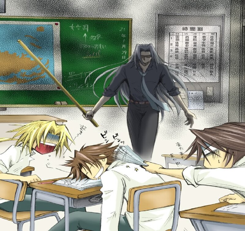 Teacher with Students