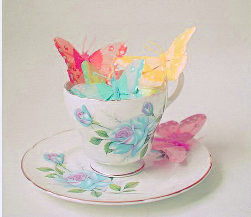Teacup with Butterflies