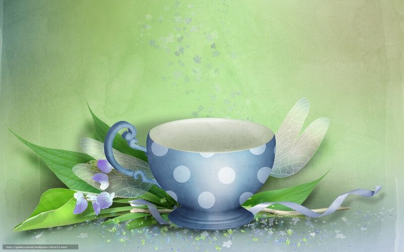 Teacup with fairy wings