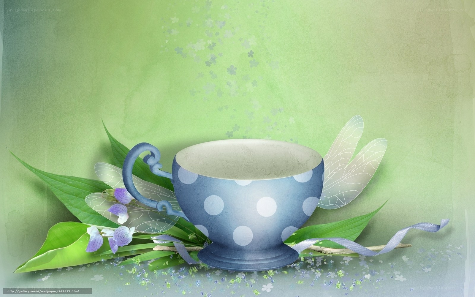 Teacup with fairy wings