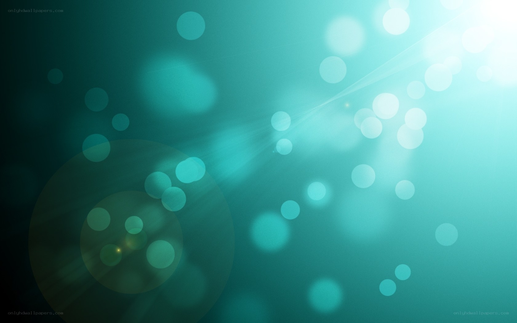 teal abstract light bokeh