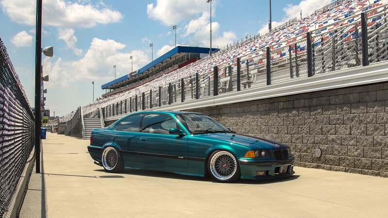Teal BMW Coupe — Calm