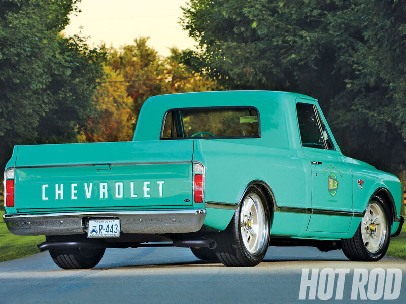 Teal Chevrolet Pickup Truck