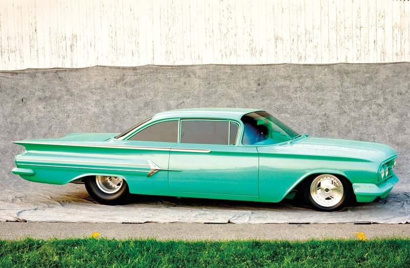 Teal Classic Car — Calm, Afternoon, Photograph, Wall