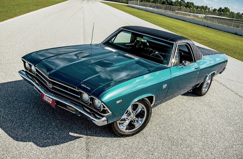 Teal Classic Car — Dramatic, Afternoon, Photograph, Race Track