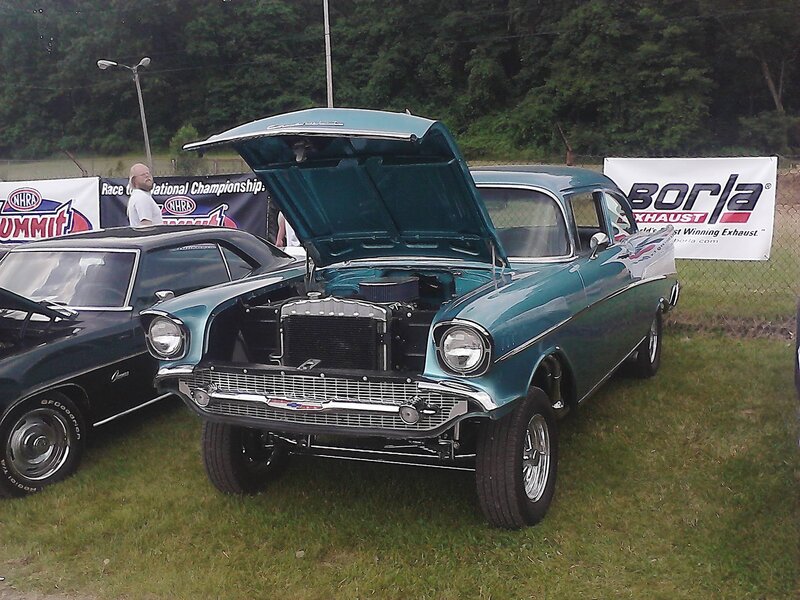 Teal Classic Car — Green