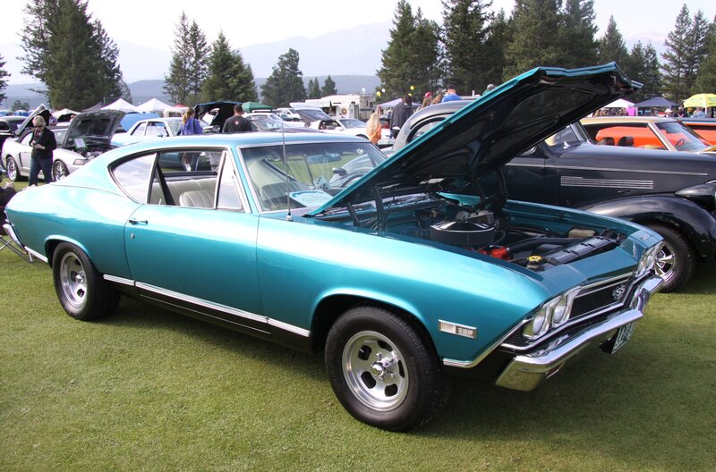 Teal Classic Car — Outdoor, Afternoon, Photograph, Car Show