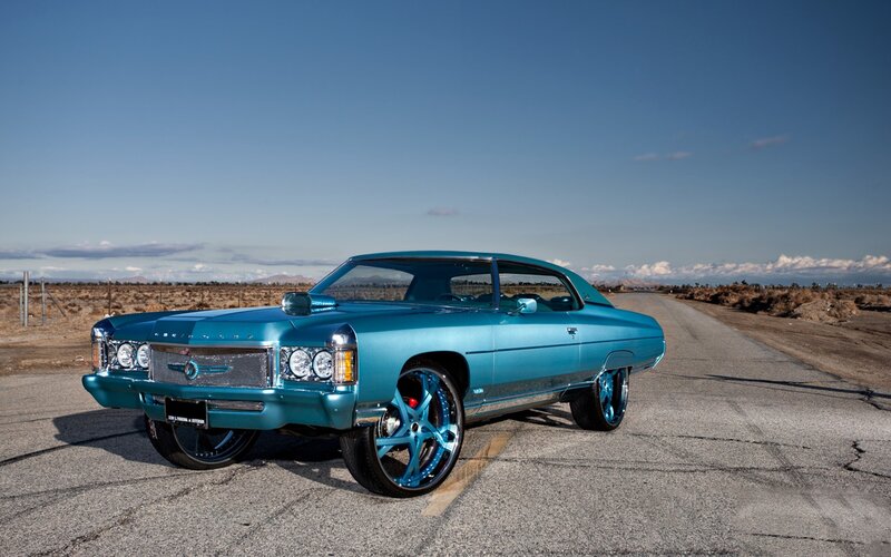 Teal Classic Car — Serene, Afternoon, Photograph