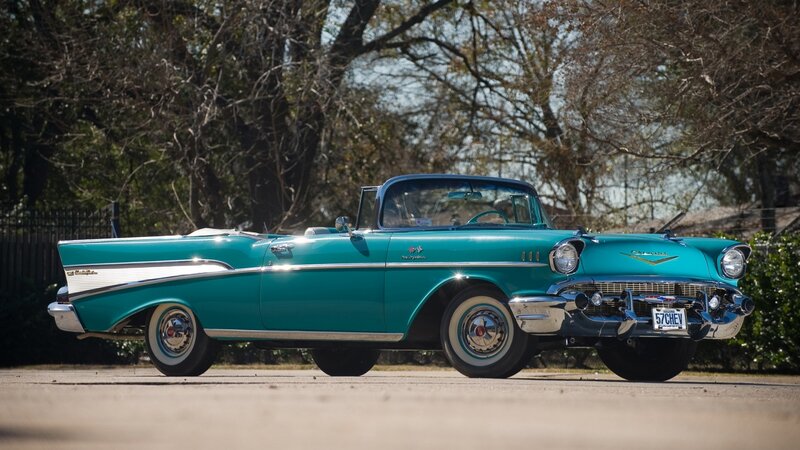Teal Classic Convertible