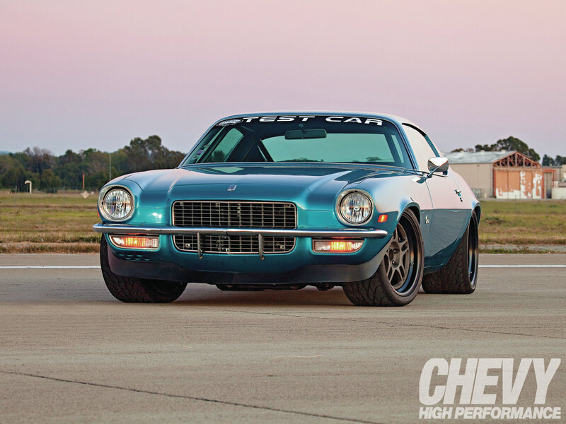 Teal Classic Muscle Car — Dramatic