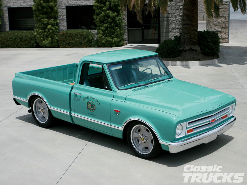 Teal Classic Pickup Truck — Calm