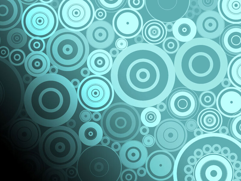 teal concentric circle pattern