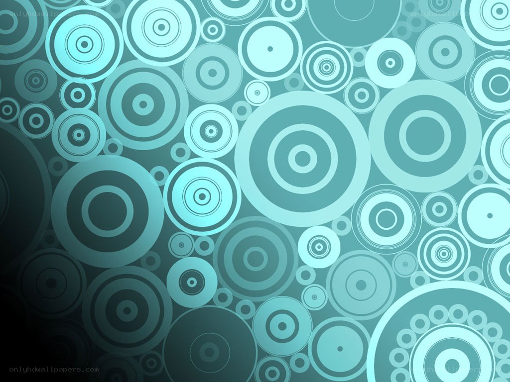 teal concentric circle pattern