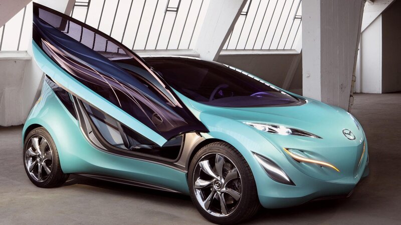 Teal Concept Car — Futuristic