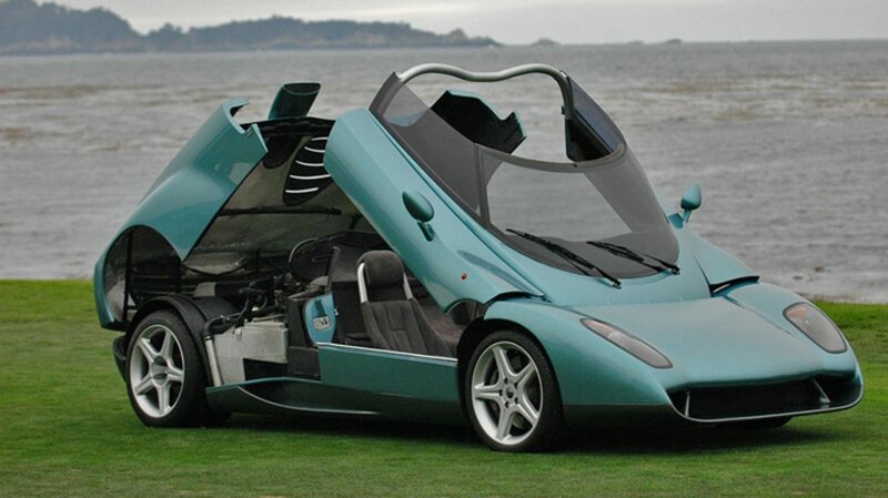 Teal Concept Car — Serene, Afternoon