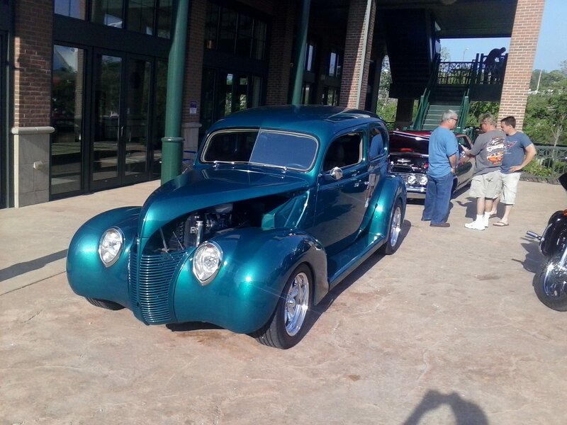 Teal Custom Car