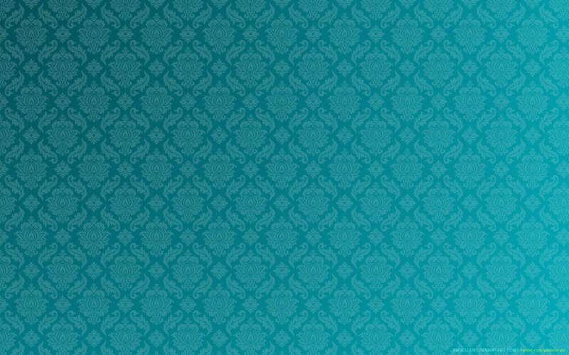 teal damask pattern