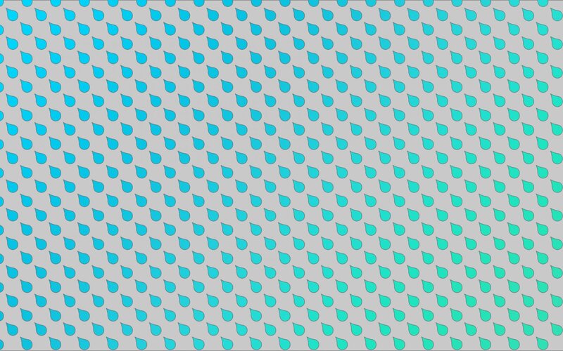 Teal Droplet Pattern