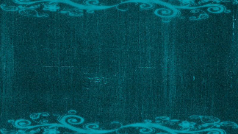 teal floral border background