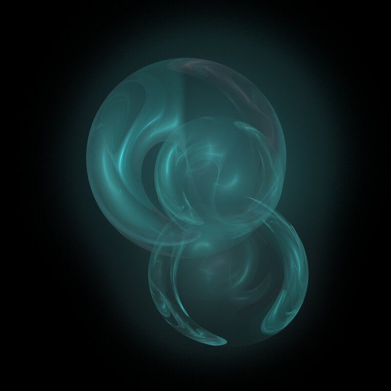 teal fractal swirls