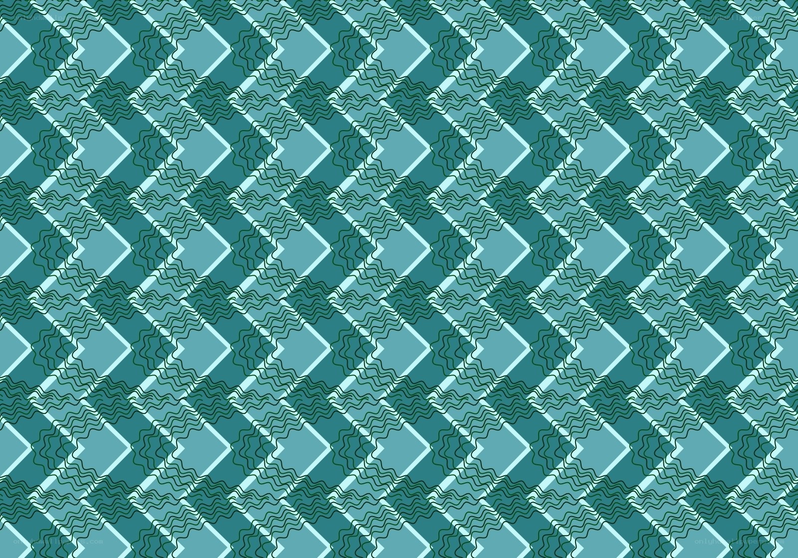 teal geometric pattern