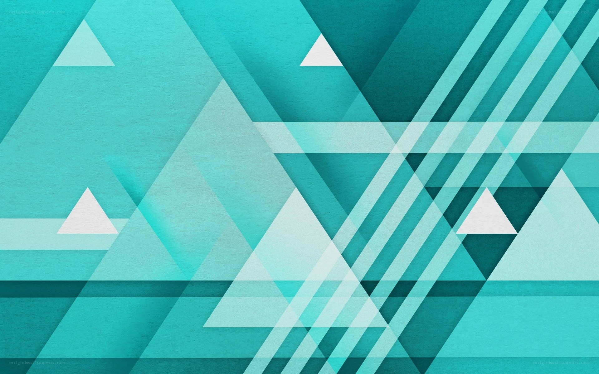 teal geometric triangle pattern