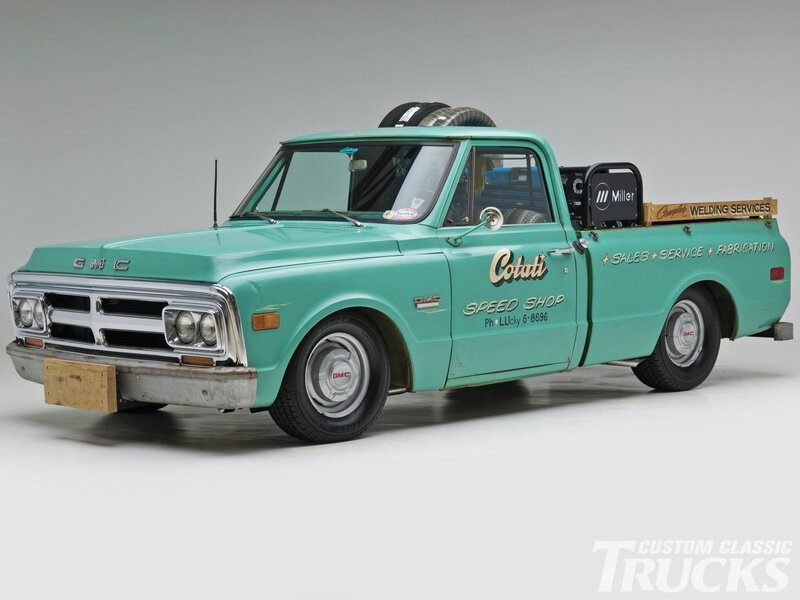 Teal Gmc Pickup Truck