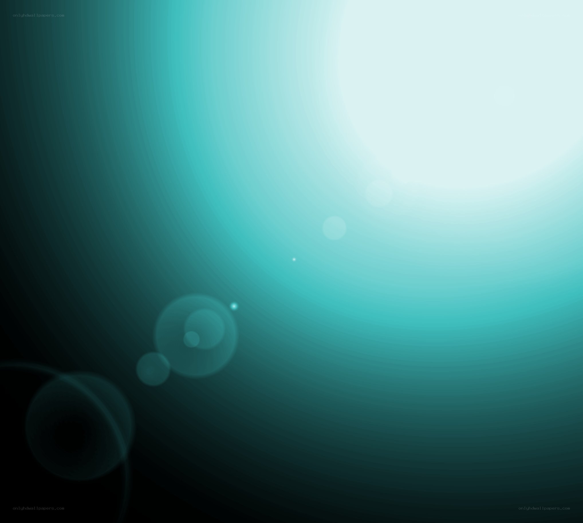 teal gradient with lens flare