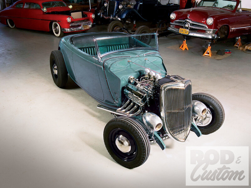 Teal Hot Rod Car — Showcase