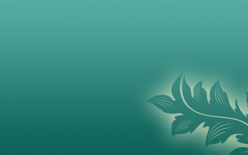 teal leaf design background