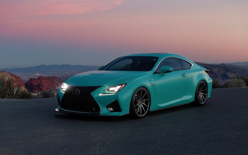 Teal Lexus Coupe — Dramatic