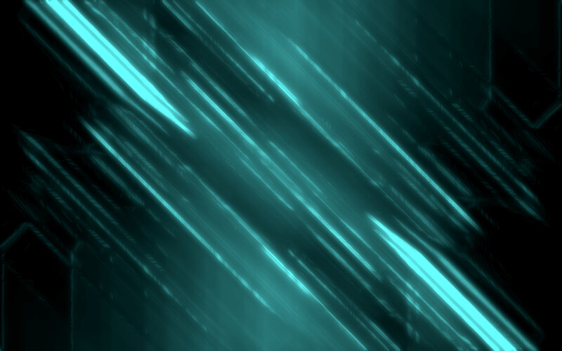 teal light streaks on black