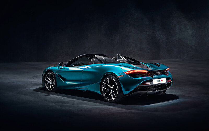 Teal Mclaren 720s Spider