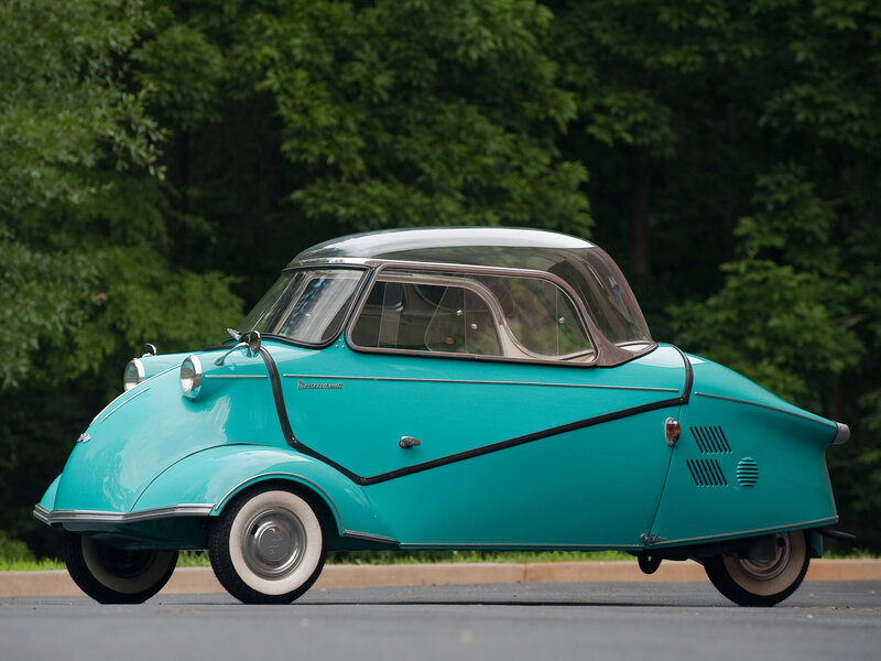 Teal Messerschmitt Bubble Car